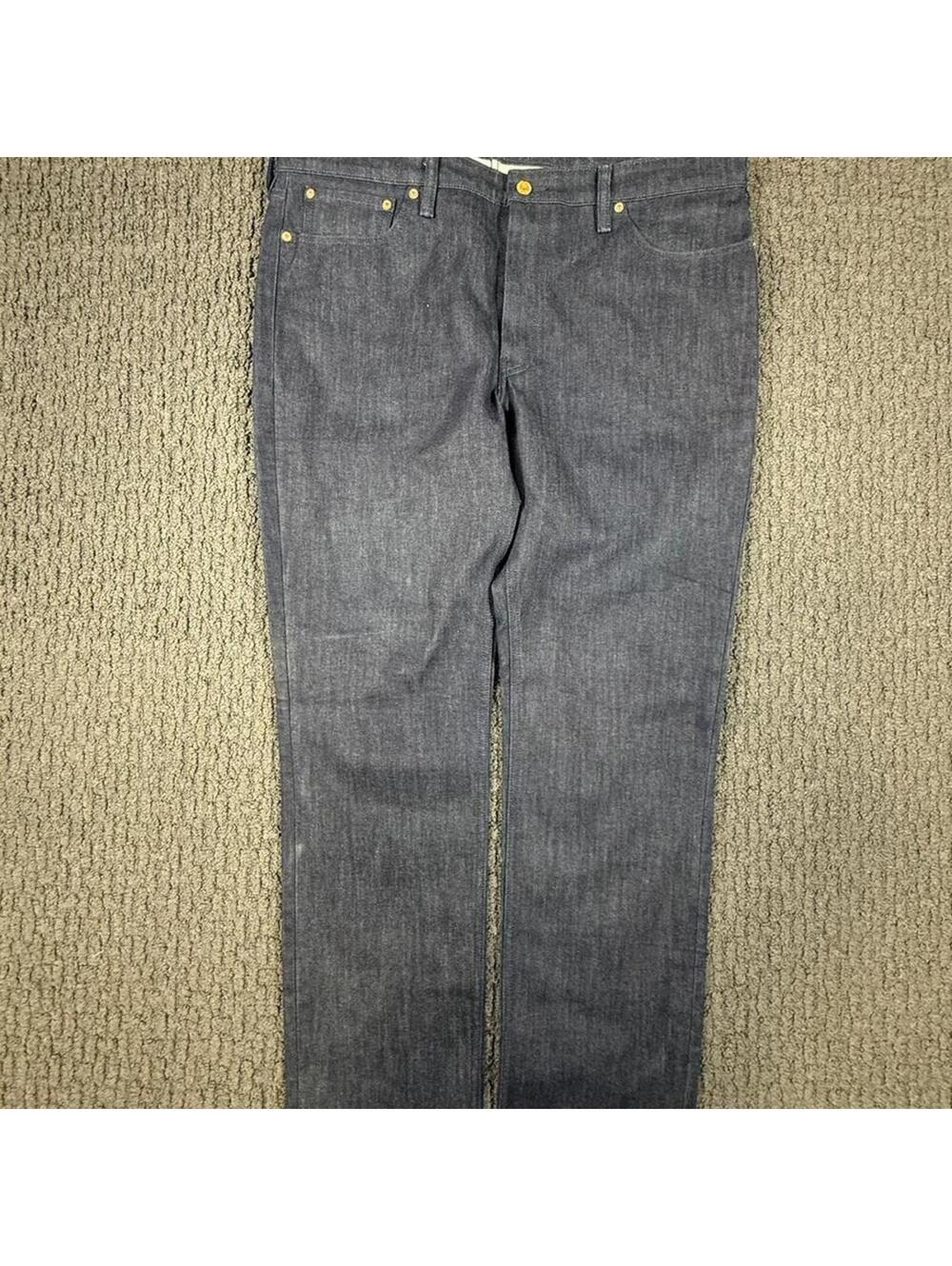 LEVI’S Selvedge Reflective Commuter Dark Indigo Straight Fit Jeans 40 x 34